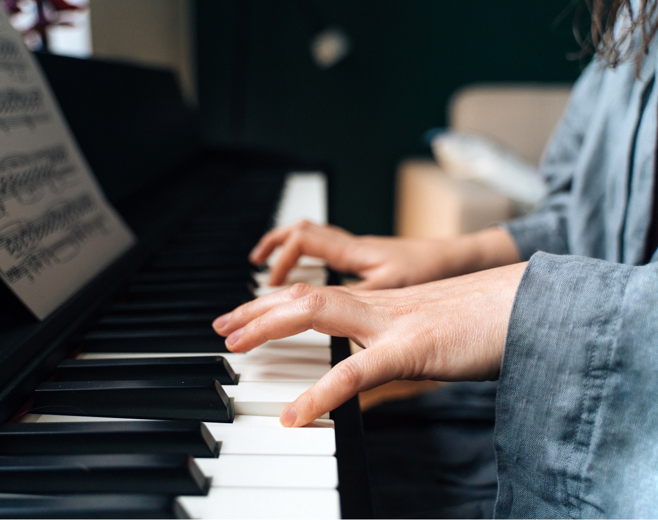 Piano lesson with a local instructor